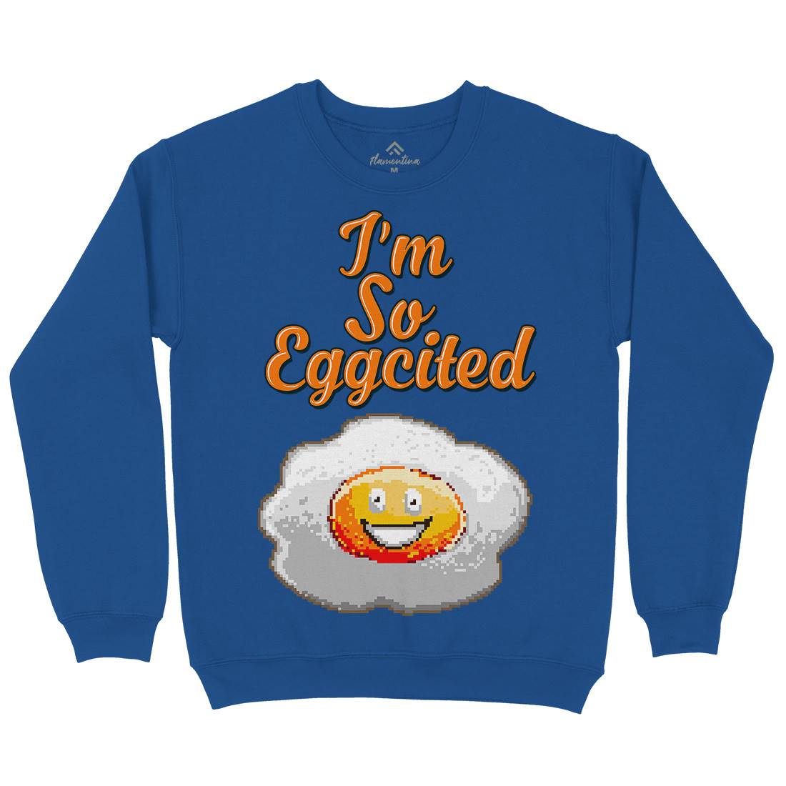 I&#39;M So Eggcited Kids Crew Neck Sweatshirt Food B917