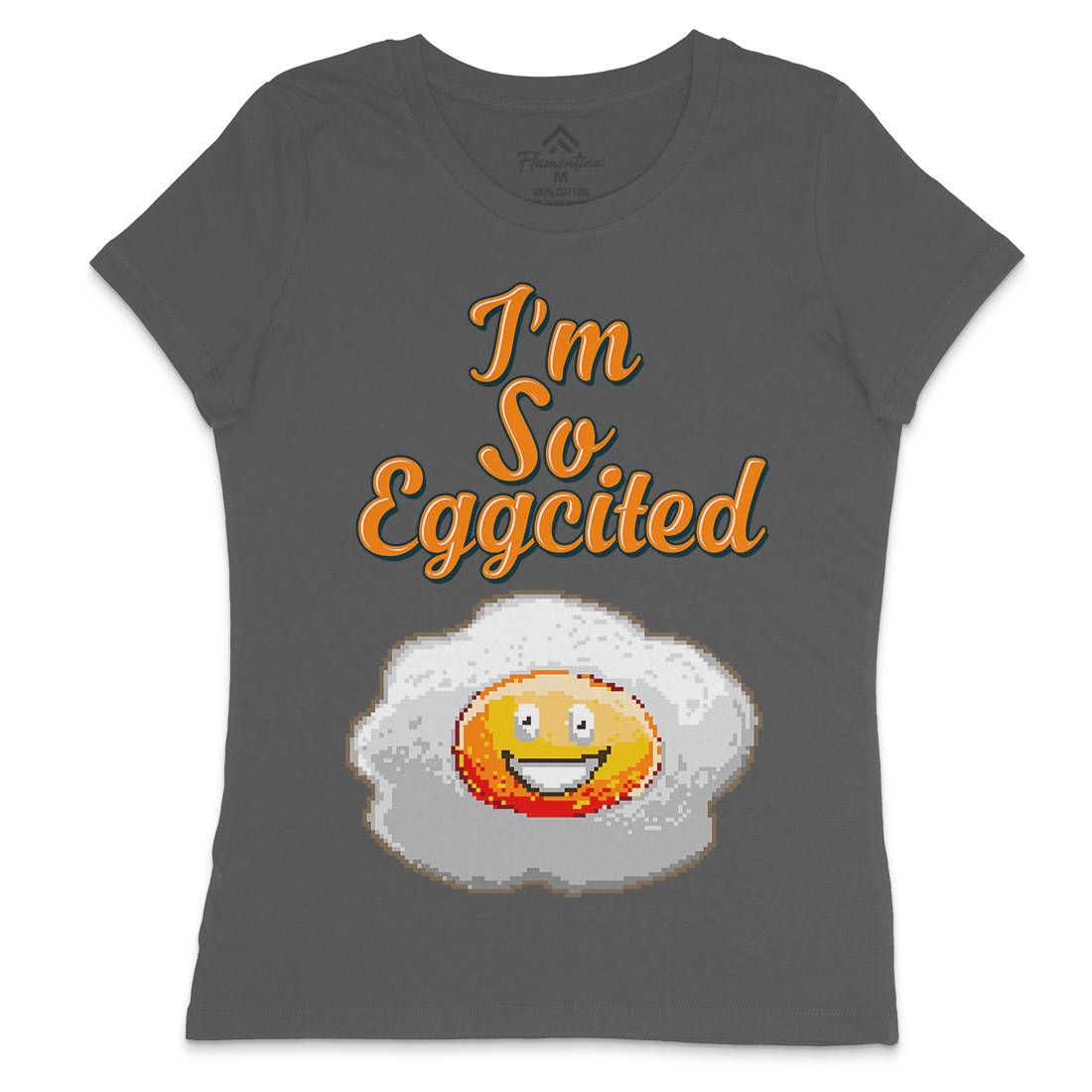 I&#39;M So Eggcited Womens Crew Neck T-Shirt Food B917