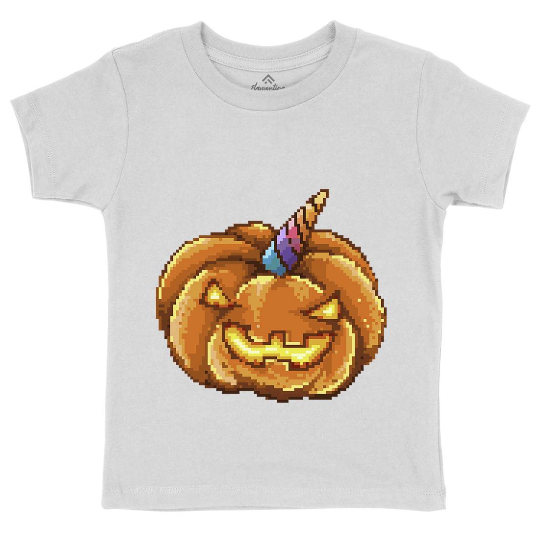 Jack O Unicorn Kids Crew Neck T-Shirt Horror B919