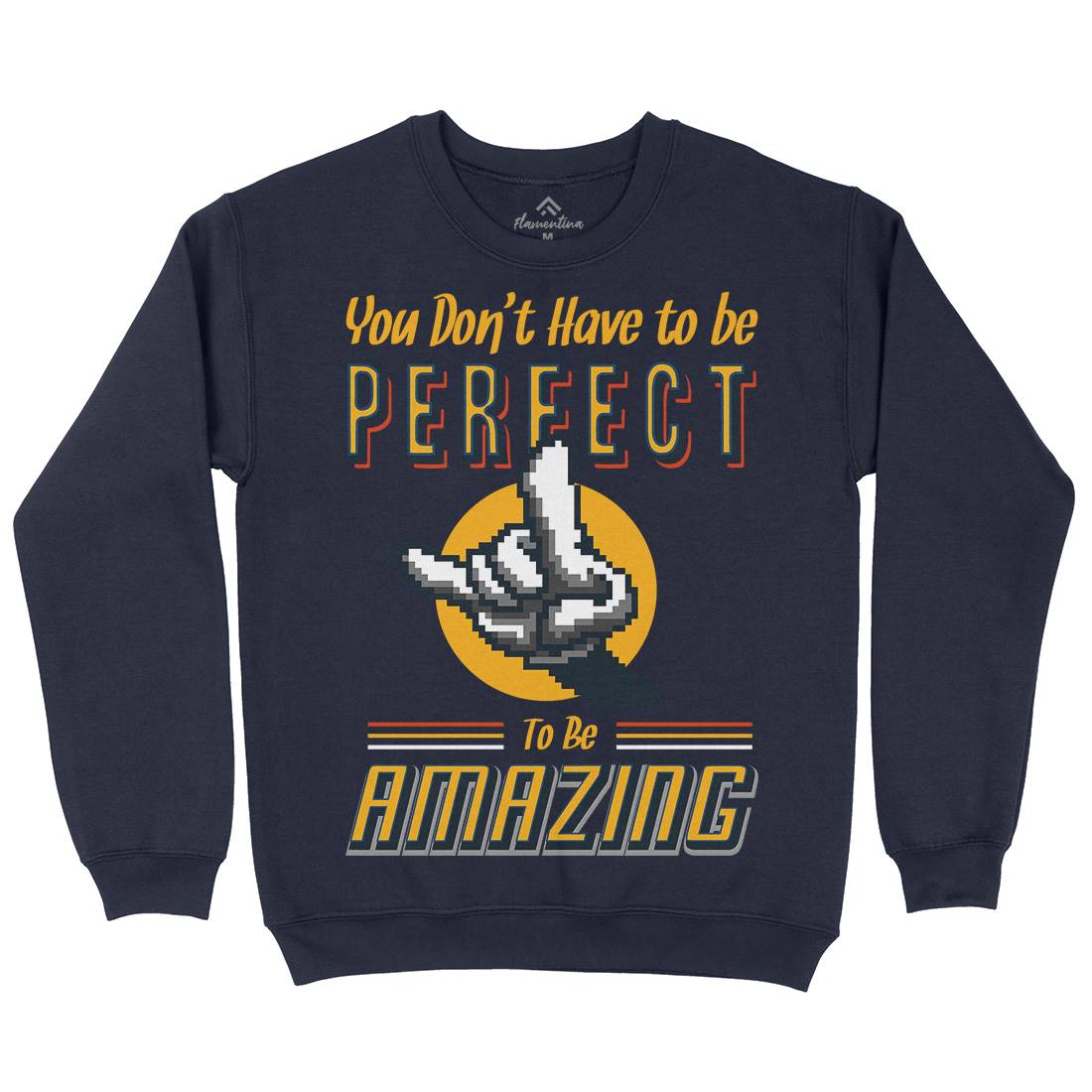 Keep Amazing Mens Crew Neck Sweatshirt Retro B920