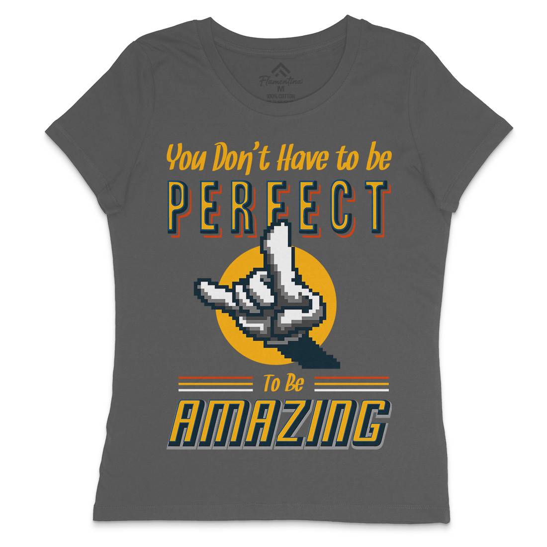 Keep Amazing Womens Crew Neck T-Shirt Retro B920