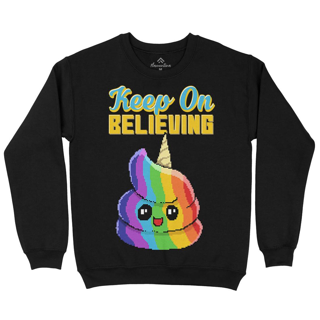 Keep On Believing Mens Crew Neck Sweatshirt Retro B921