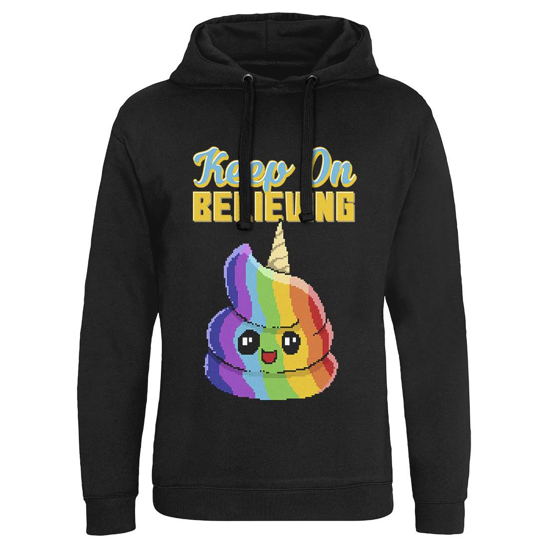 Keep On Believing Mens Hoodie Without Pocket Retro B921