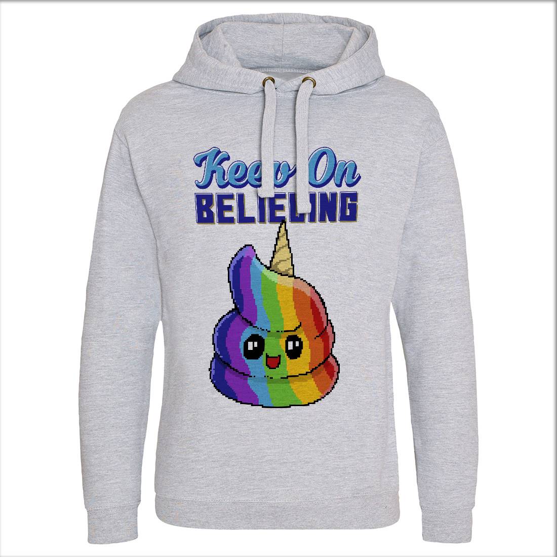 Keep On Believing Mens Hoodie Without Pocket Retro B921
