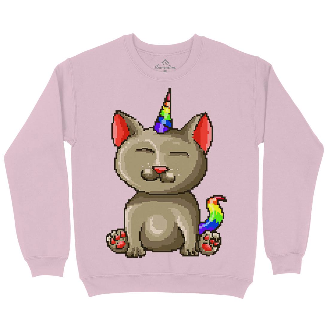 Kitty Unicorn Kids Crew Neck Sweatshirt Animals B922