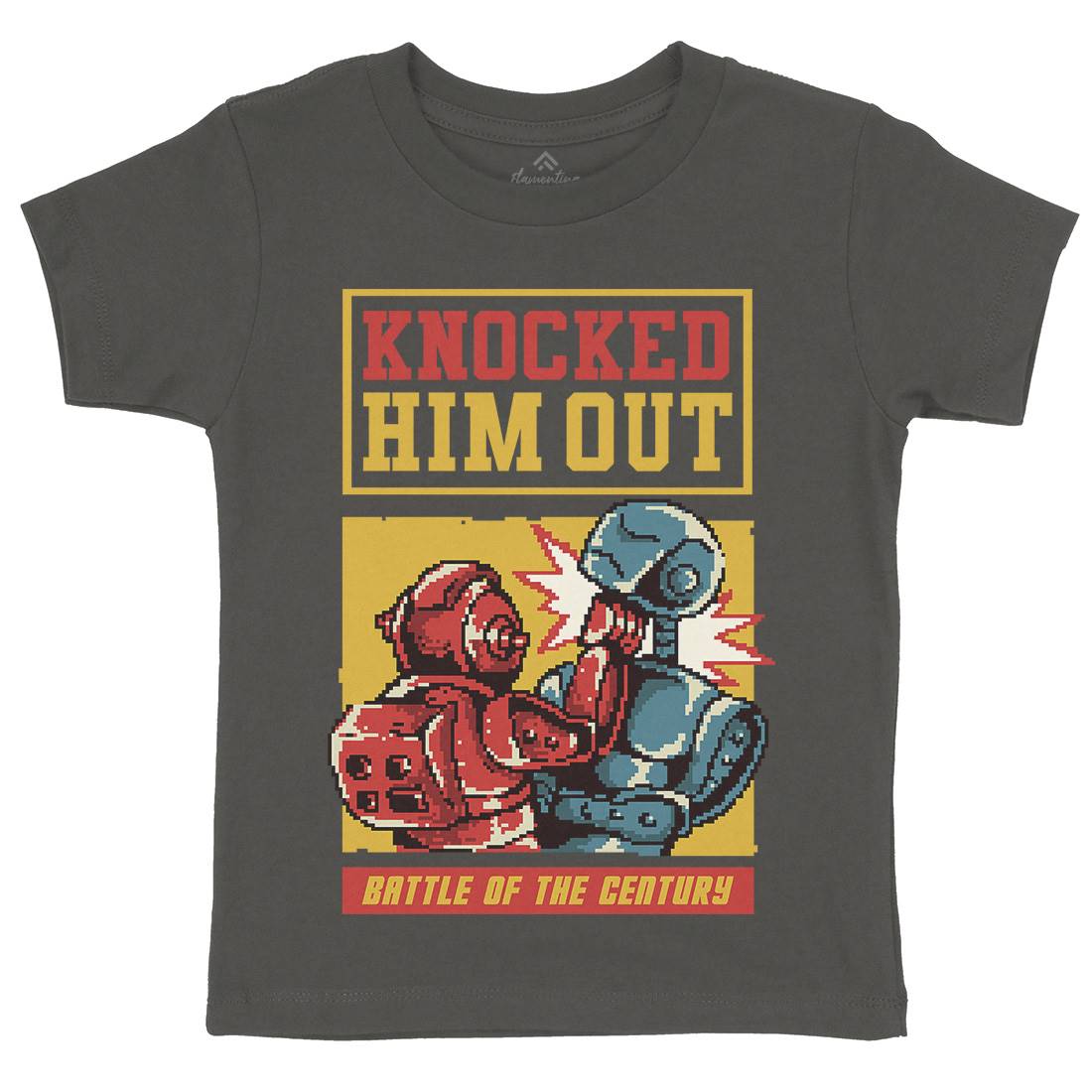 Knocked Him Out Kids Crew Neck T-Shirt Space B923