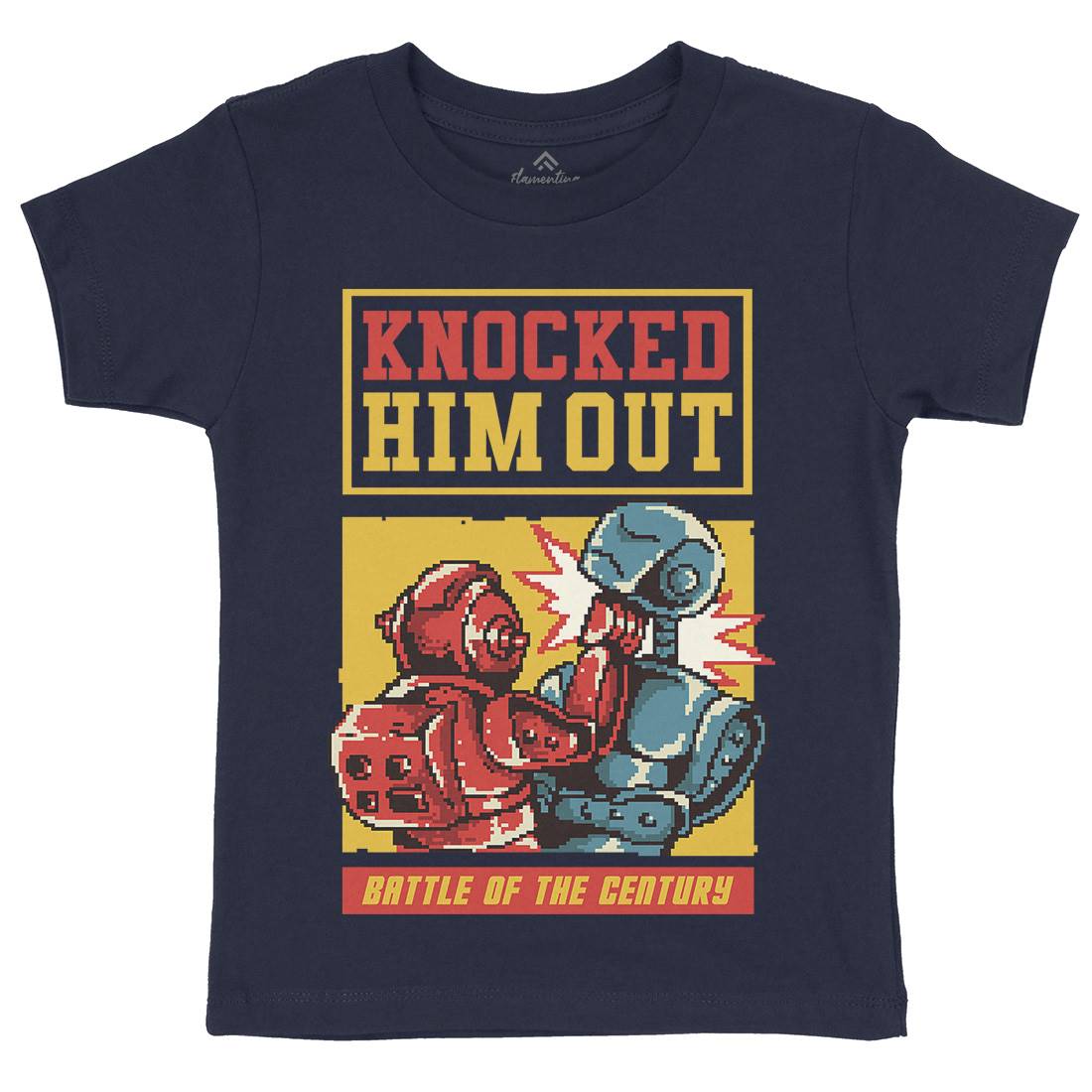 Knocked Him Out Kids Crew Neck T-Shirt Space B923