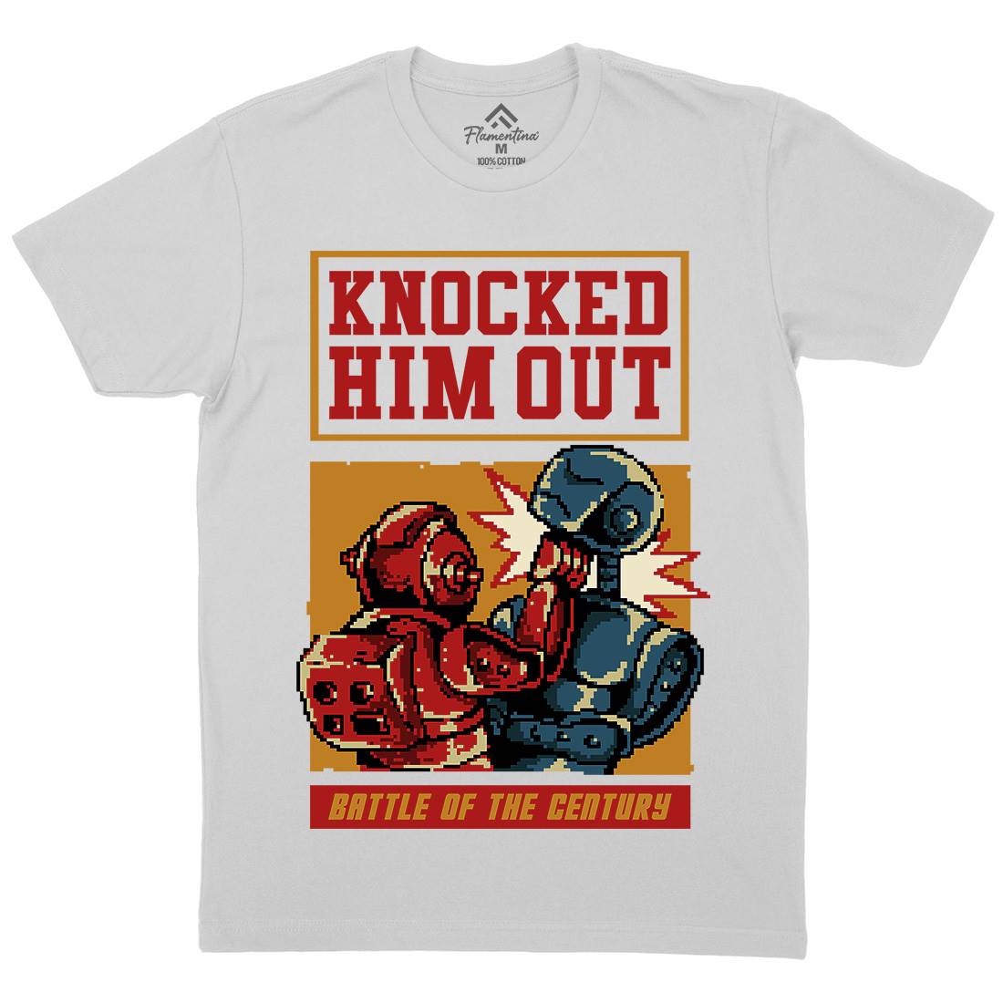 Knocked Him Out Mens Crew Neck T-Shirt Space B923
