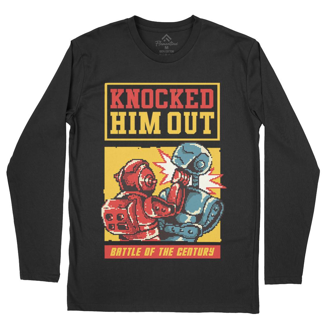 Knocked Him Out Mens Long Sleeve T-Shirt Space B923