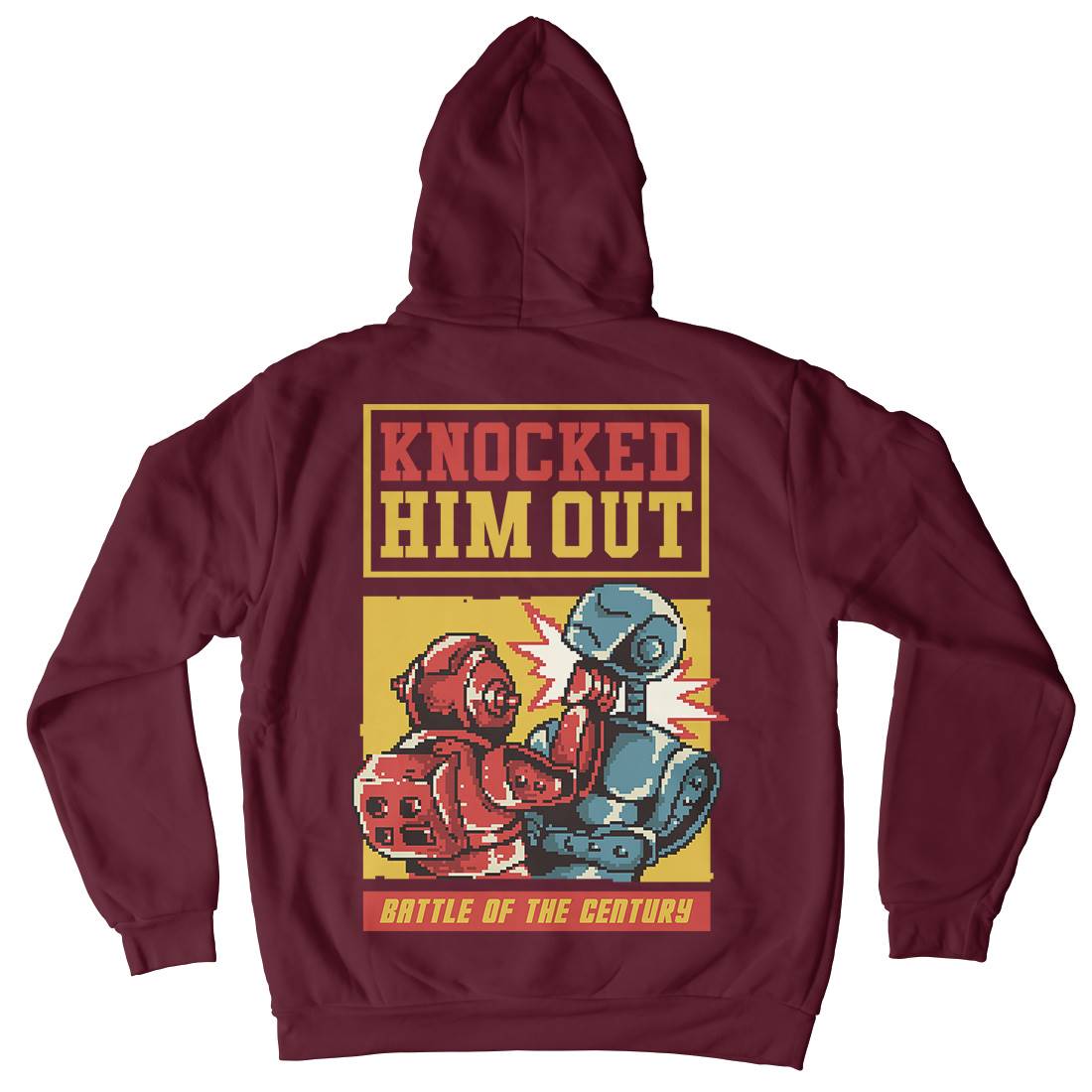 Knocked Him Out Mens Hoodie With Pocket Space B923