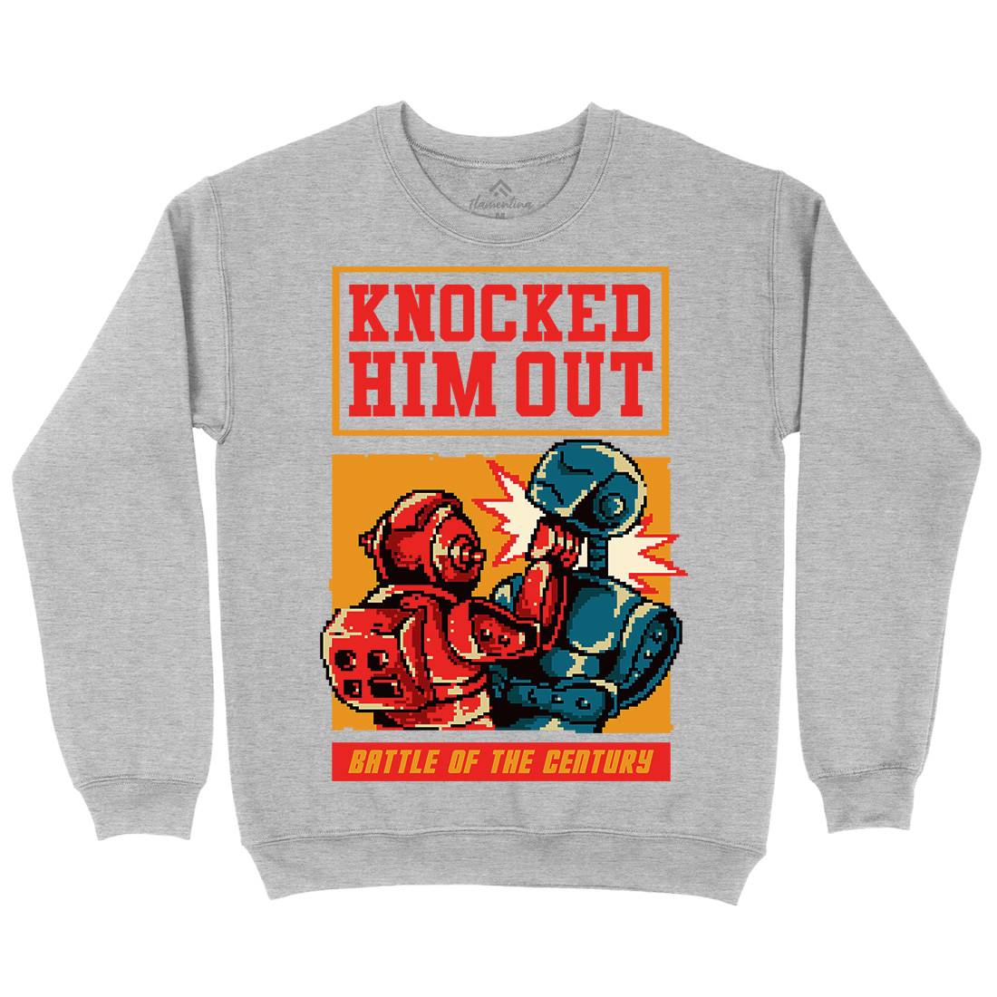 Knocked Him Out Mens Crew Neck Sweatshirt Space B923