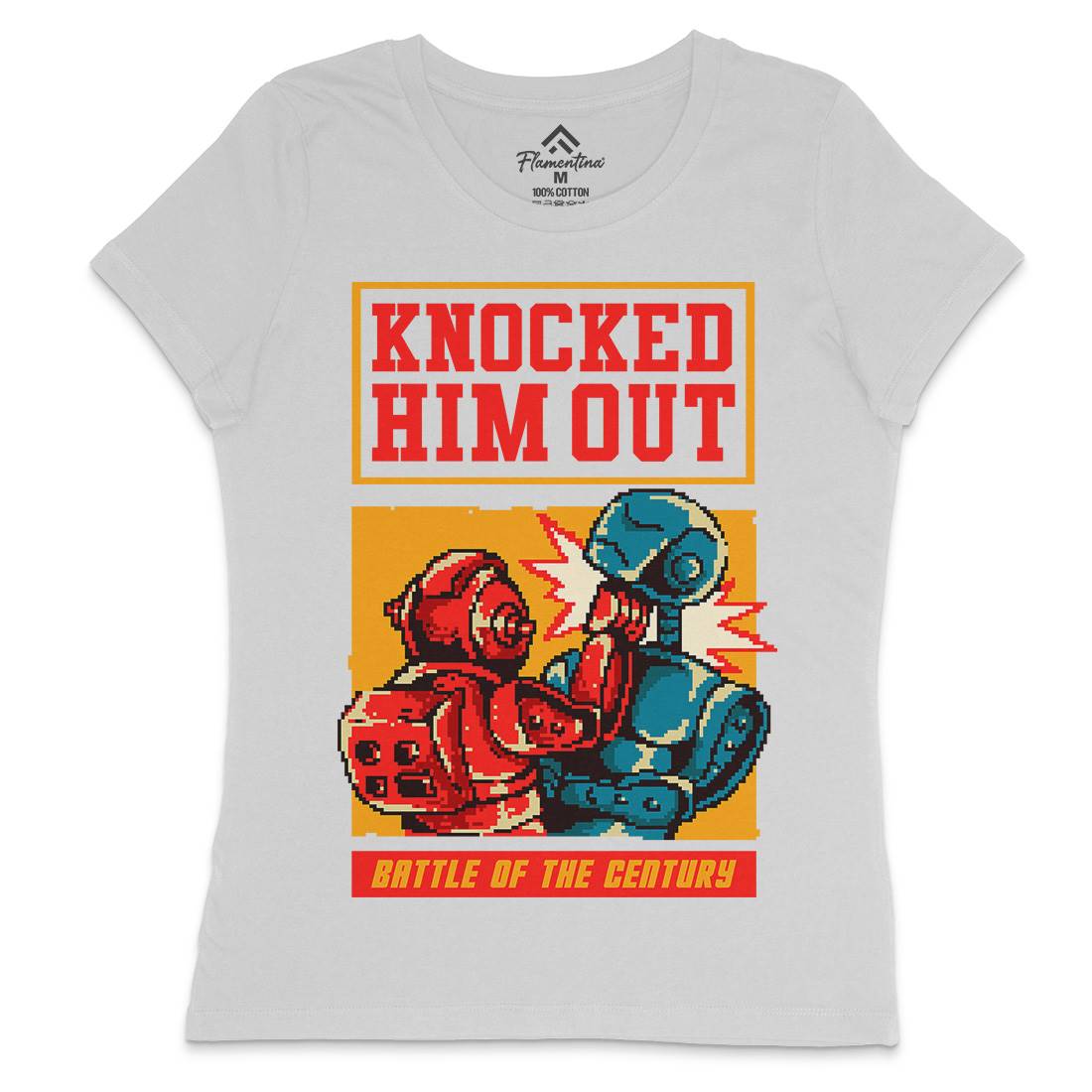 Knocked Him Out Womens Crew Neck T-Shirt Space B923