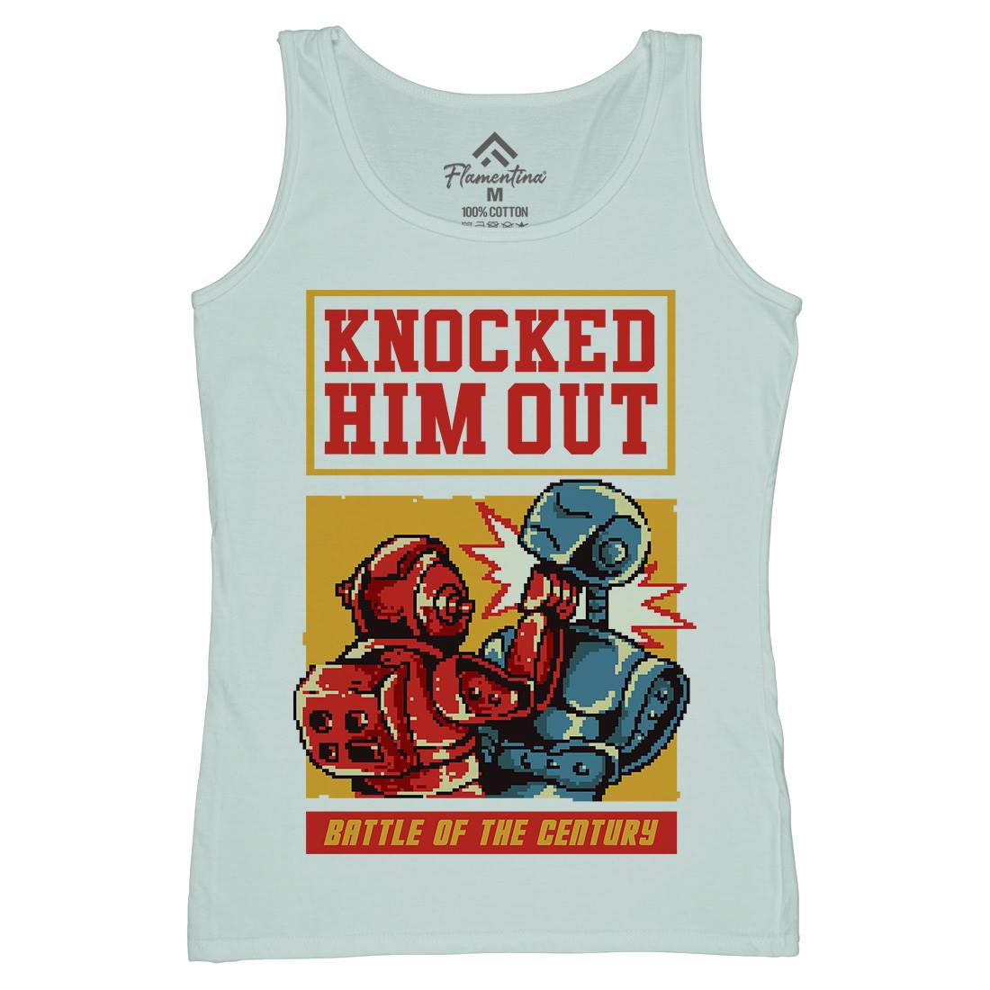 Knocked Him Out Womens Organic Tank Top Vest Space B923