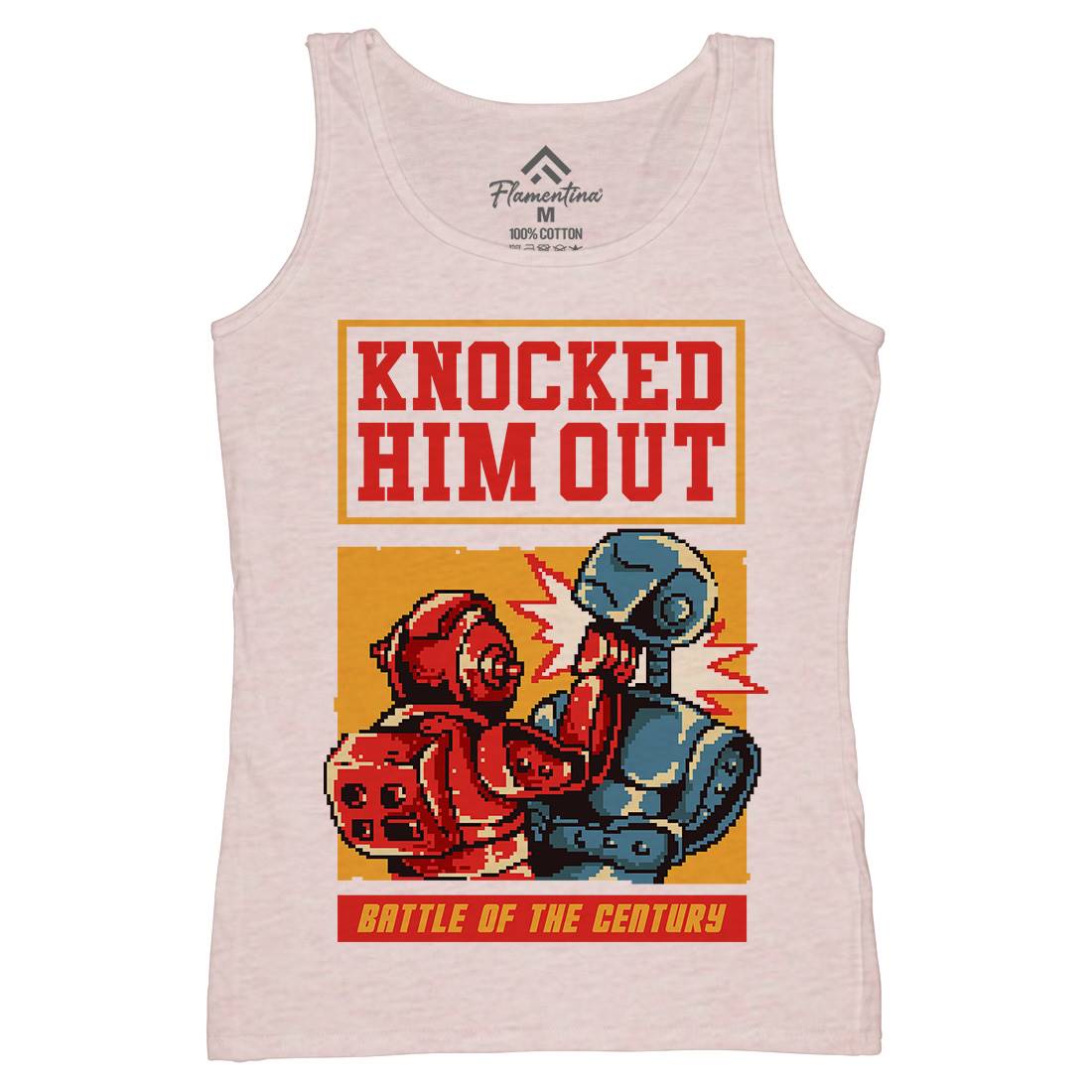 Knocked Him Out Womens Organic Tank Top Vest Space B923