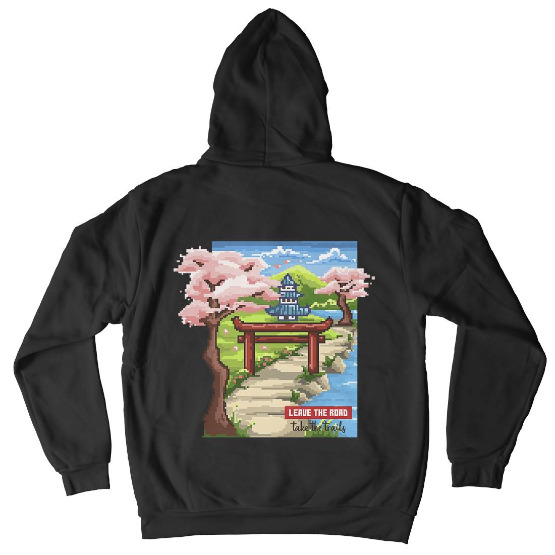 Leave The Roads Take The Trails Mens Hoodie With Pocket Nature B924