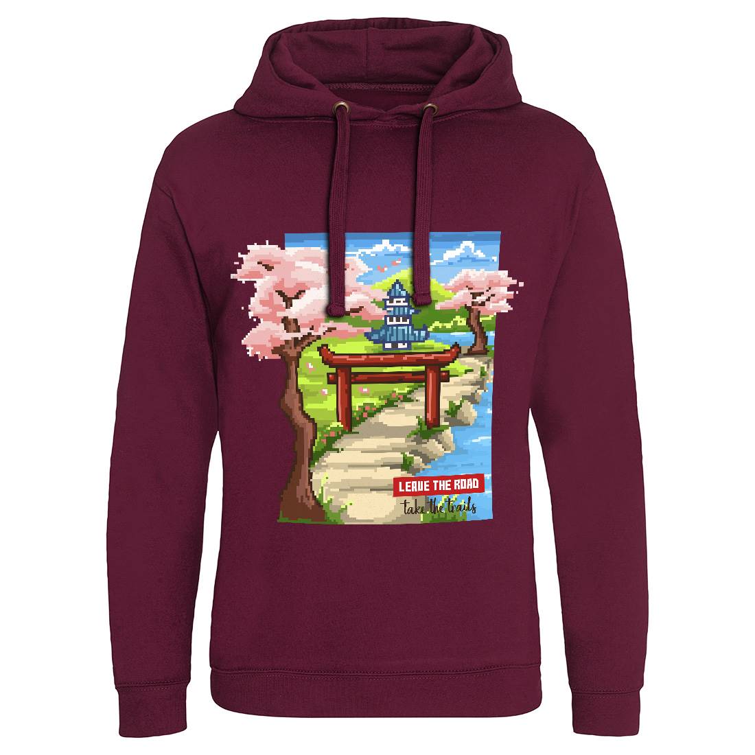 Leave The Roads Take The Trails Mens Hoodie Without Pocket Nature B924