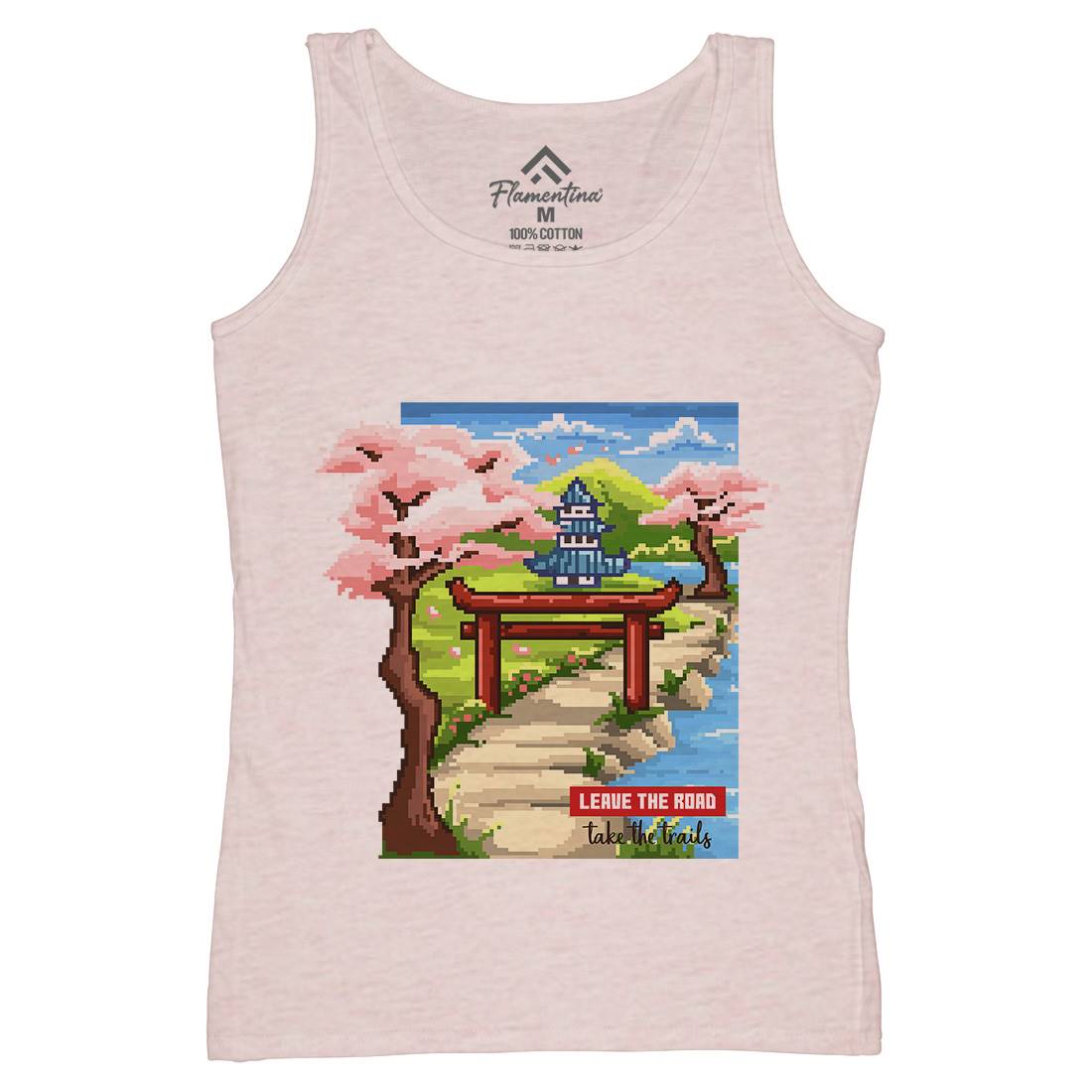 Leave The Roads Take The Trails Womens Organic Tank Top Vest Nature B924