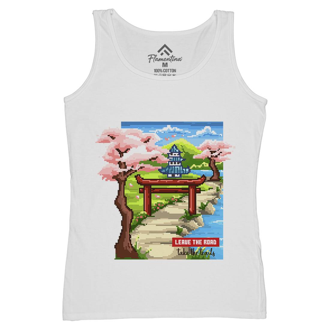 Leave The Roads Take The Trails Womens Organic Tank Top Vest Nature B924