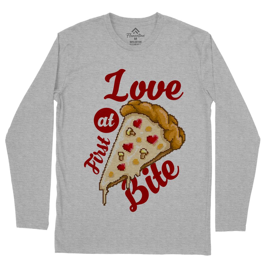 Love At First Bite Mens Long Sleeve T-Shirt Food B925