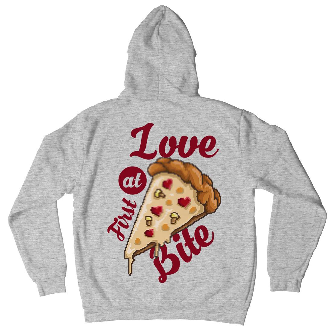Love At First Bite Mens Hoodie With Pocket Food B925