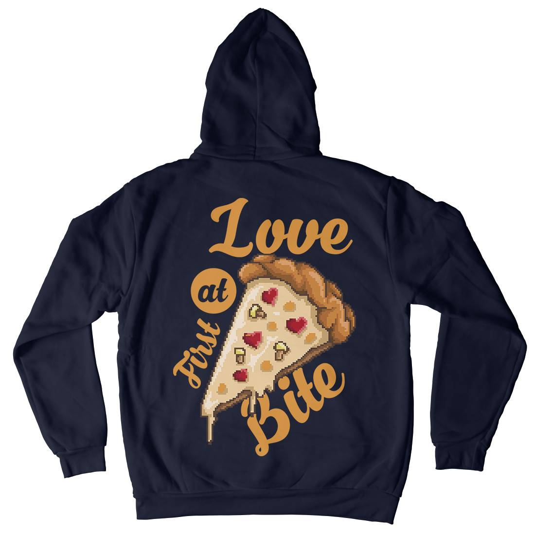 Love At First Bite Mens Hoodie With Pocket Food B925