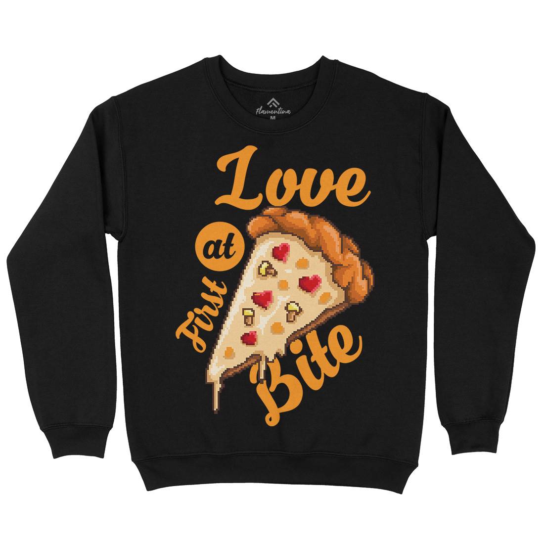 Love At First Bite Mens Crew Neck Sweatshirt Food B925