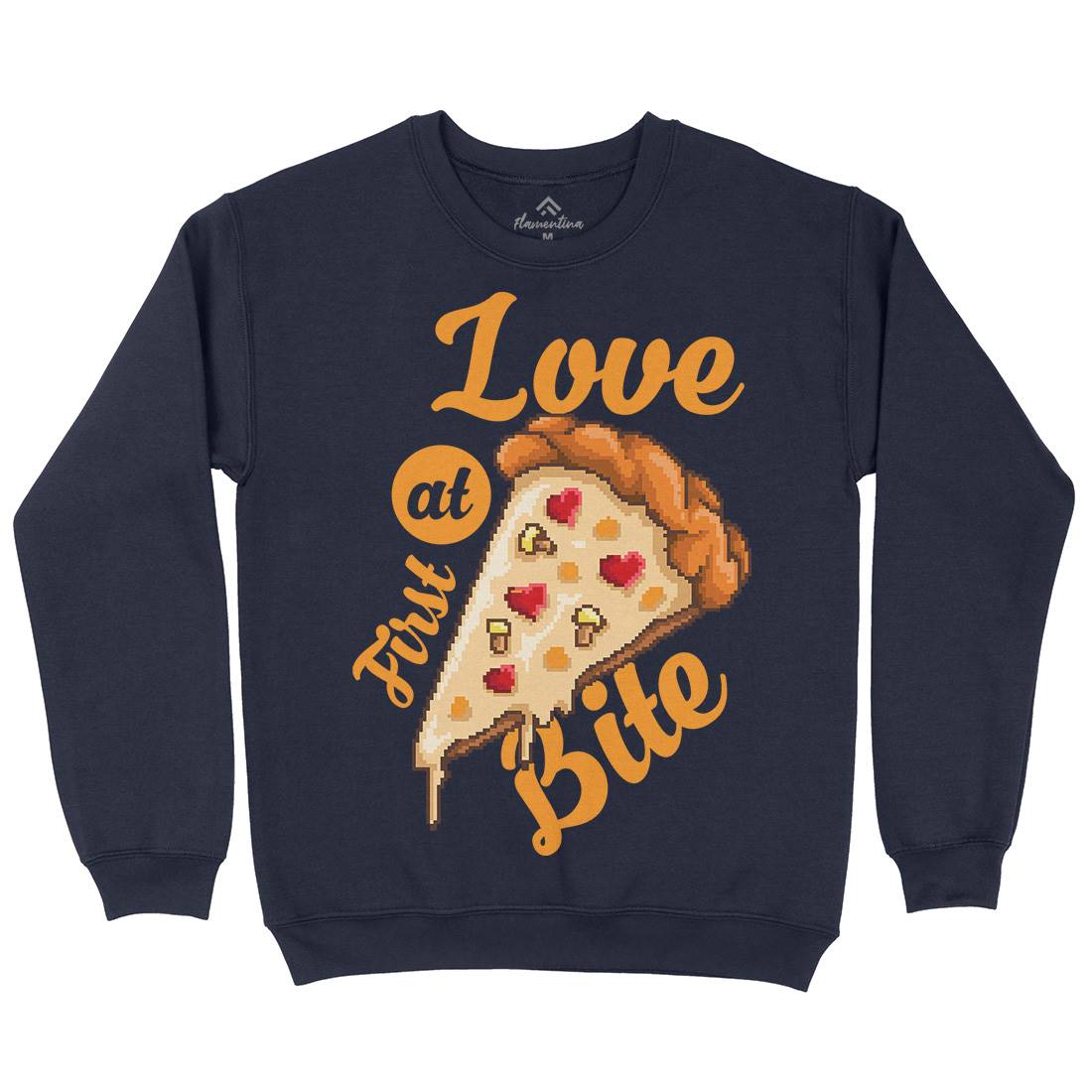Love At First Bite Kids Crew Neck Sweatshirt Food B925