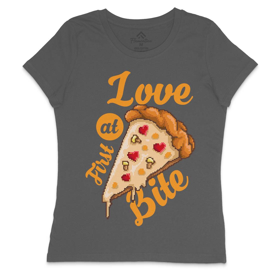 Love At First Bite Womens Crew Neck T-Shirt Food B925