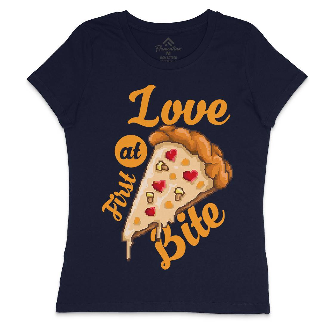 Love At First Bite Womens Crew Neck T-Shirt Food B925