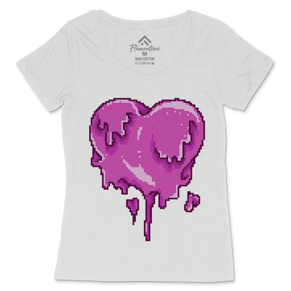 Love Melt Womens Scoop Neck T-Shirt Retro B927