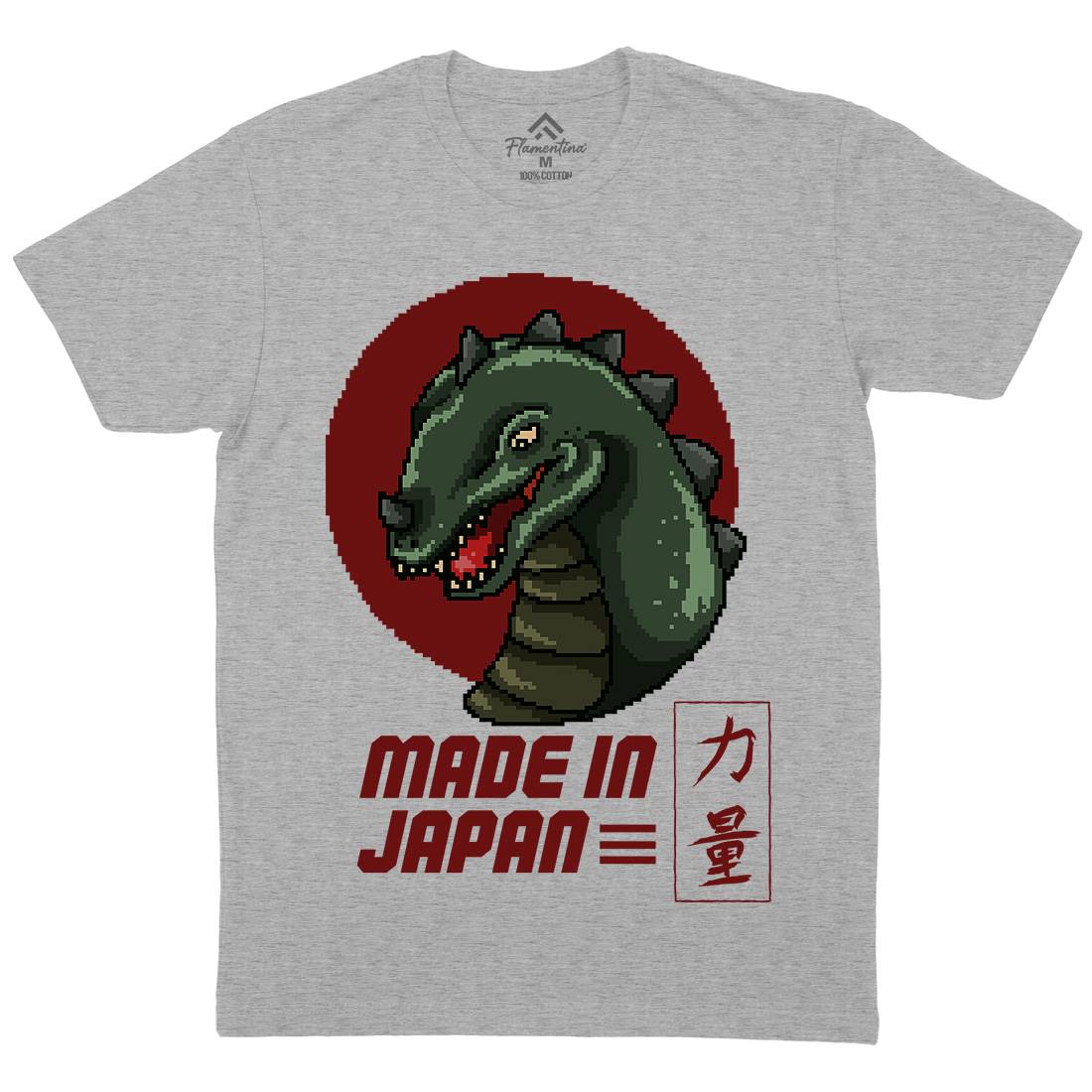Made In Japan Mens Organic Crew Neck T-Shirt Horror B928
