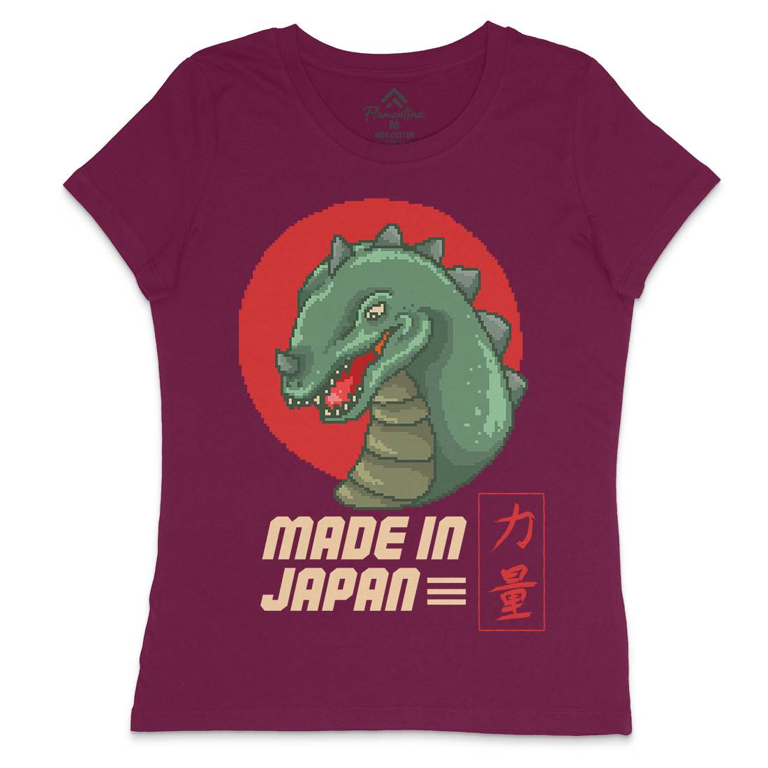 Made In Japan Womens Crew Neck T-Shirt Horror B928