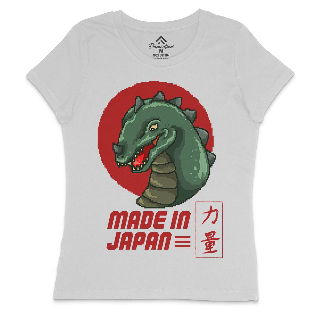 Made In Japan Womens Crew Neck T-Shirt Horror B928