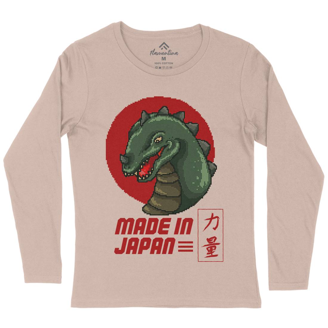 Made In Japan Womens Long Sleeve T-Shirt Horror B928