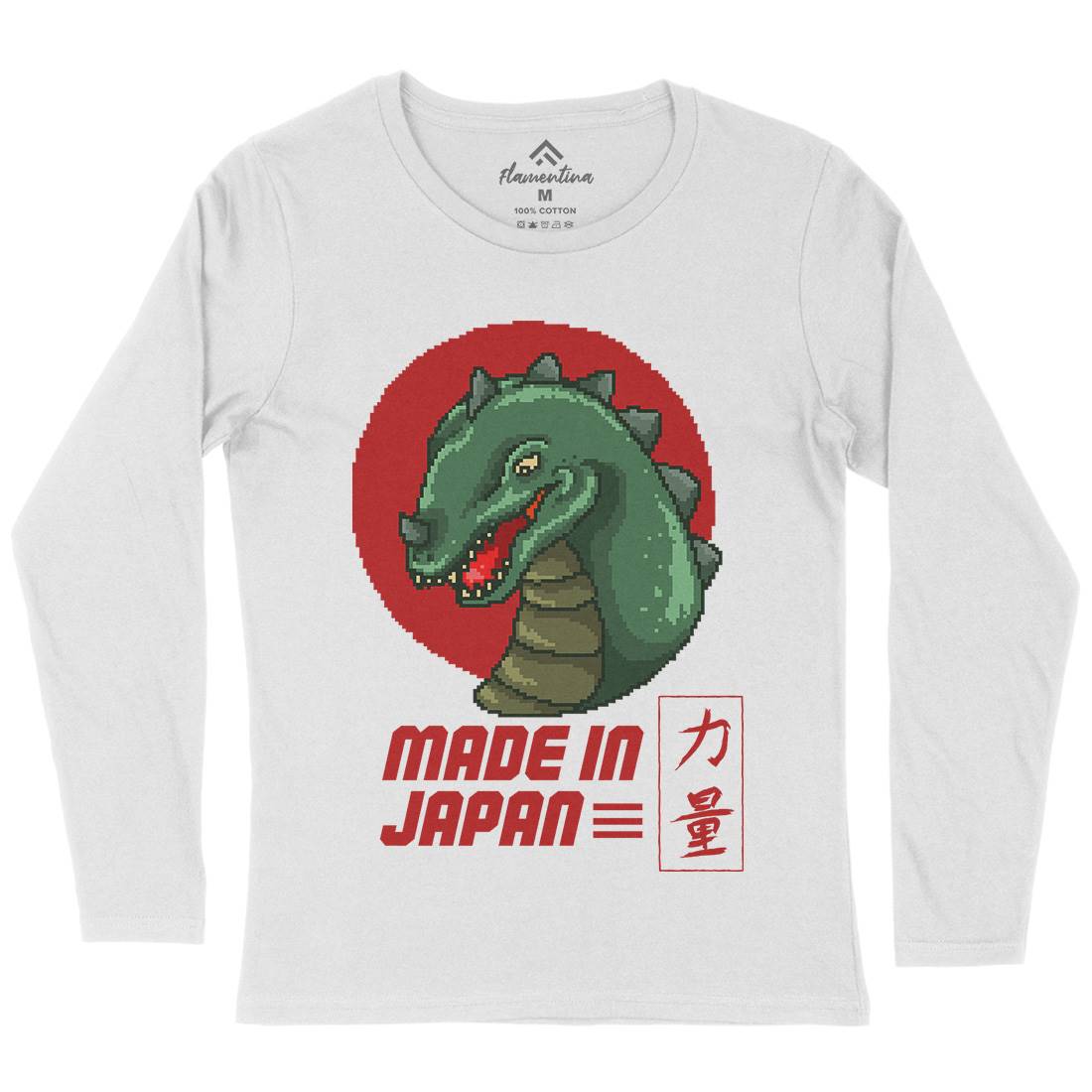 Made In Japan Womens Long Sleeve T-Shirt Horror B928
