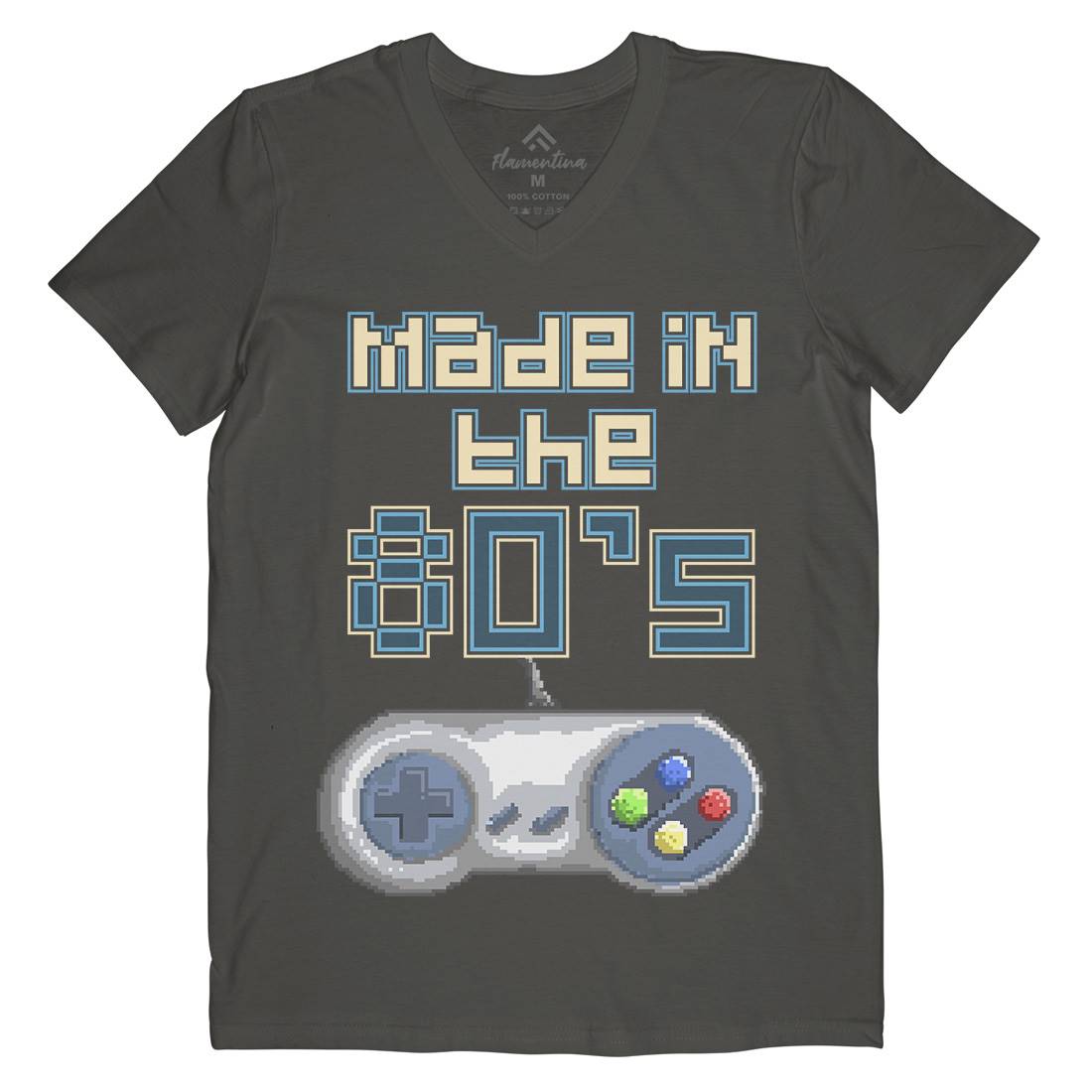 Made In Thes Mens V-Neck T-Shirt Geek B929