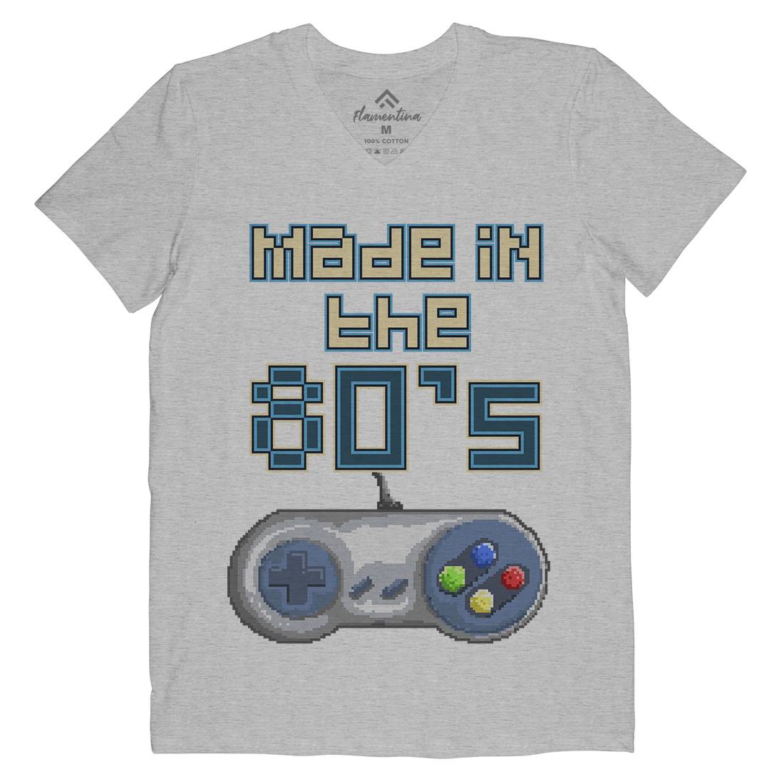Made In Thes Mens V-Neck T-Shirt Geek B929