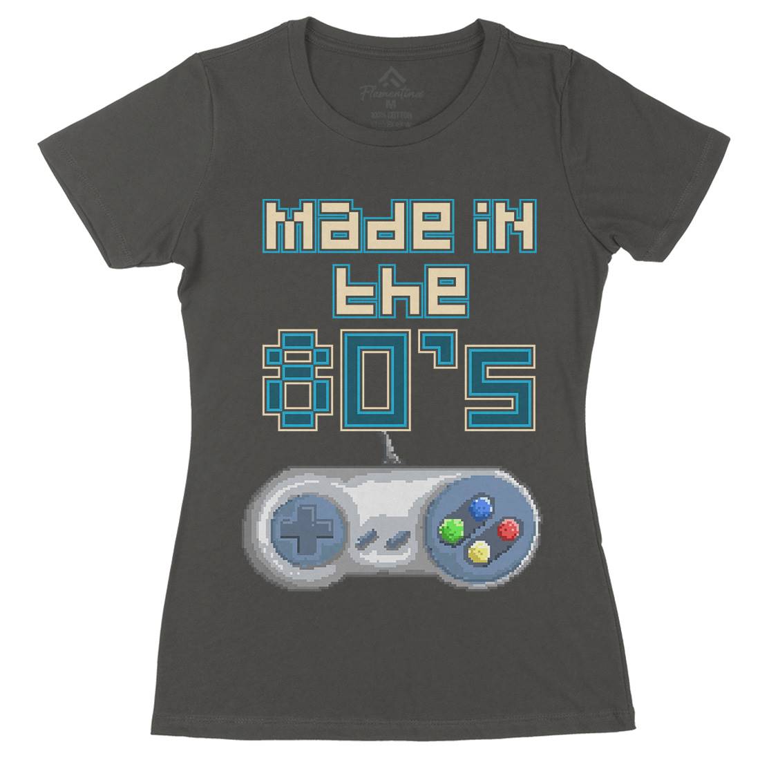 Made In Thes Womens Organic Crew Neck T-Shirt Geek B929