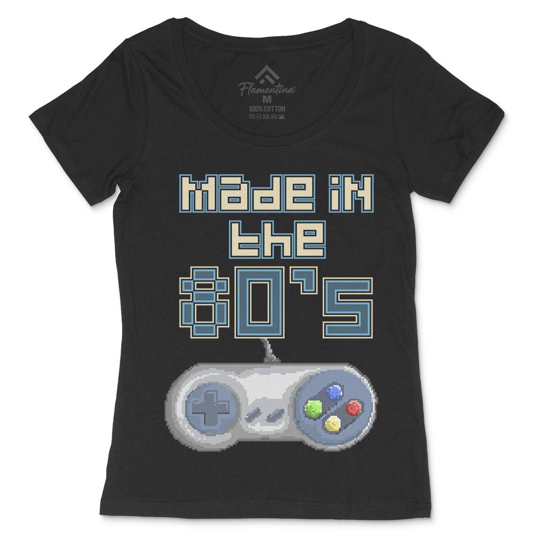 Made In Thes Womens Scoop Neck T-Shirt Geek B929