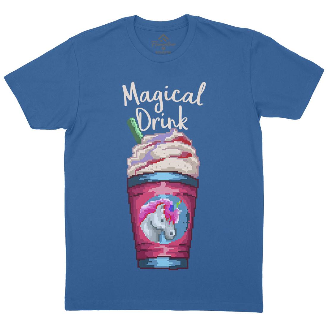 Magical Unicorn Drink Mens Crew Neck T-Shirt Drinks B930