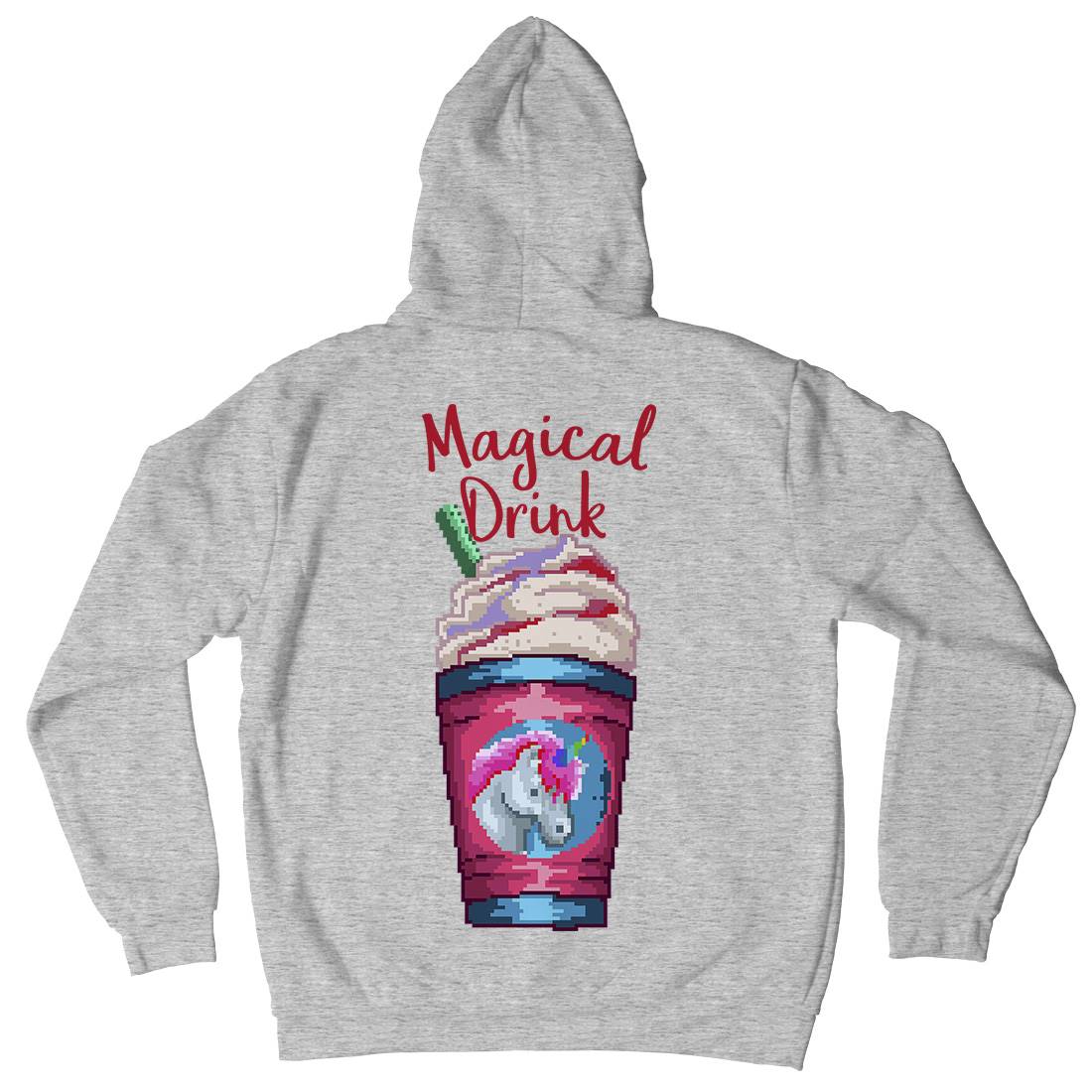 Magical Unicorn Drink Mens Hoodie With Pocket Drinks B930