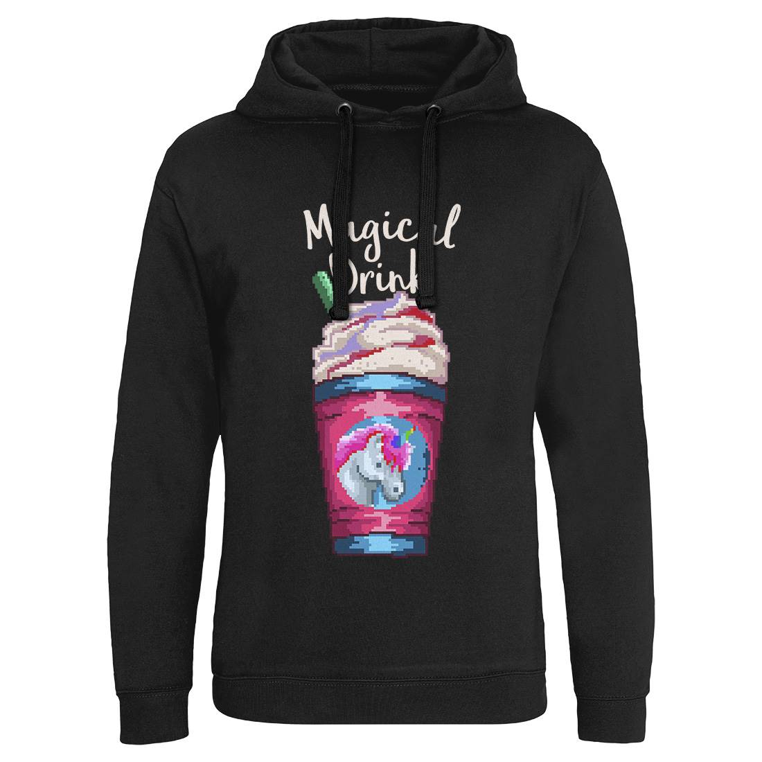 Magical Unicorn Drink Mens Hoodie Without Pocket Drinks B930