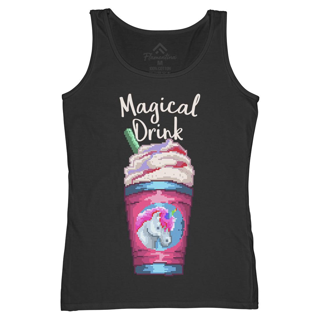 Magical Unicorn Drink Womens Organic Tank Top Vest Drinks B930