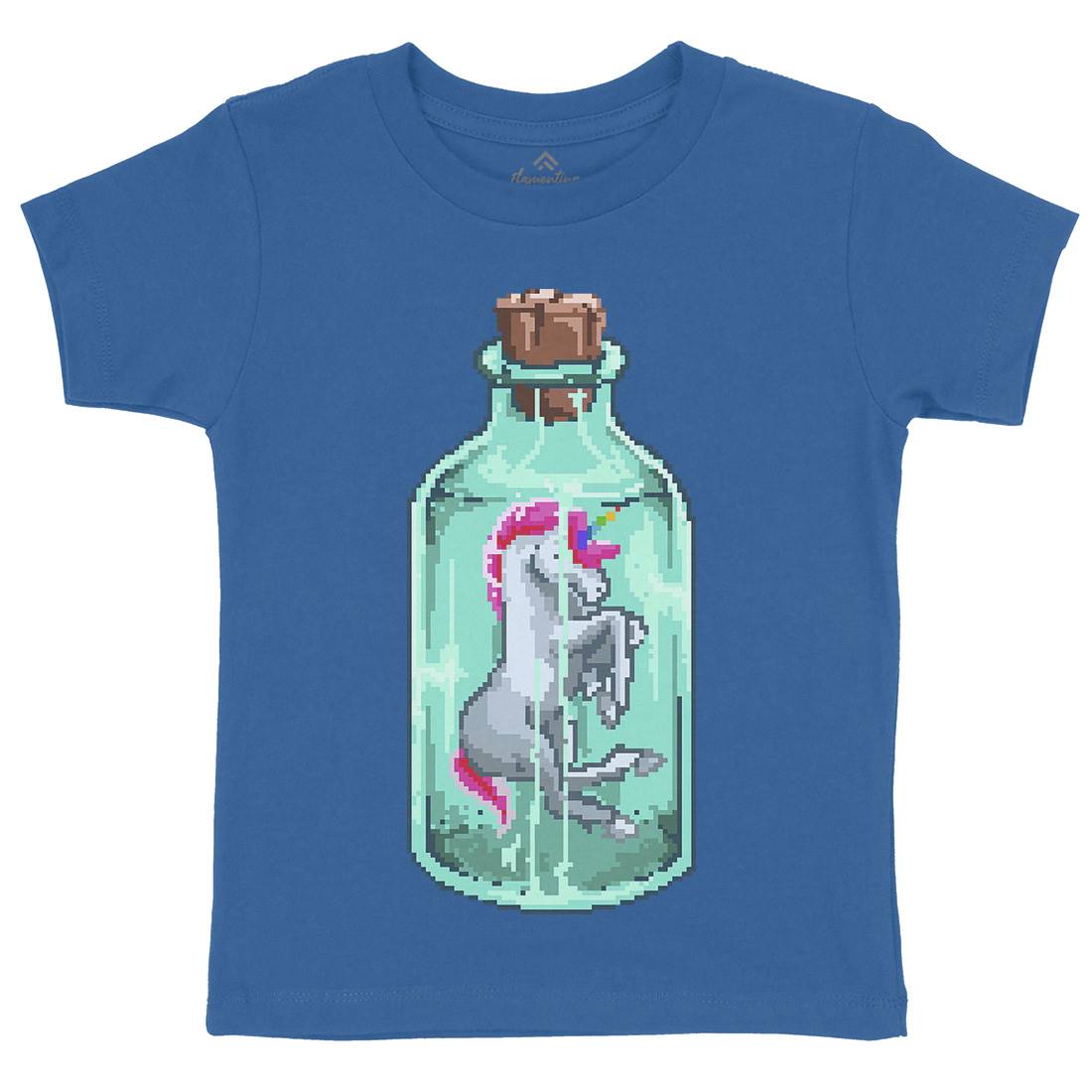 Mini Unicorn Kids Organic Crew Neck T-Shirt Animals B932