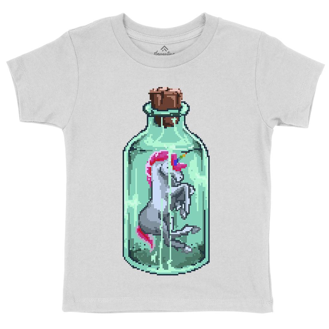 Mini Unicorn Kids Organic Crew Neck T-Shirt Animals B932
