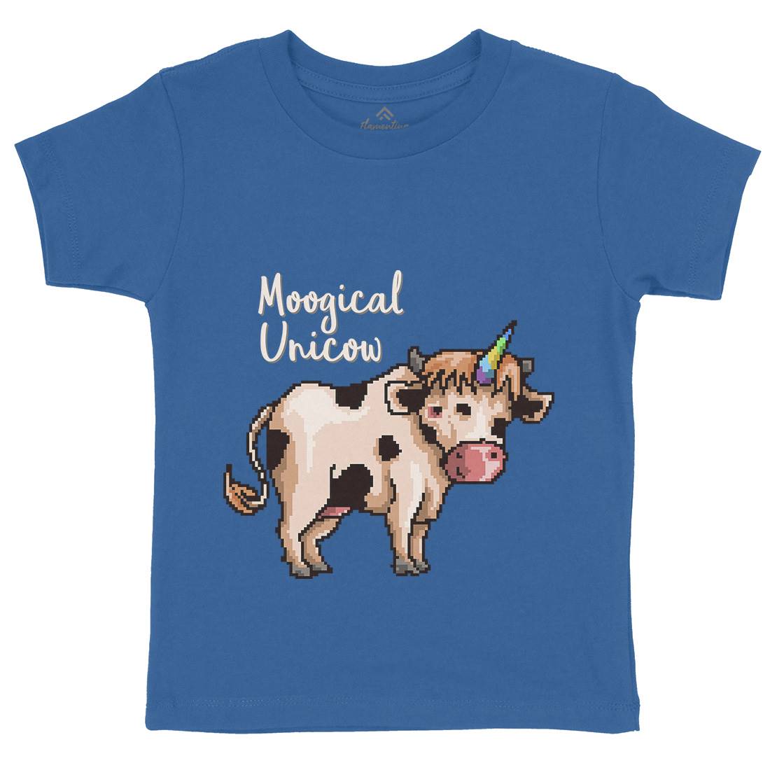 Moogical Unicow Kids Organic Crew Neck T-Shirt Animals B933