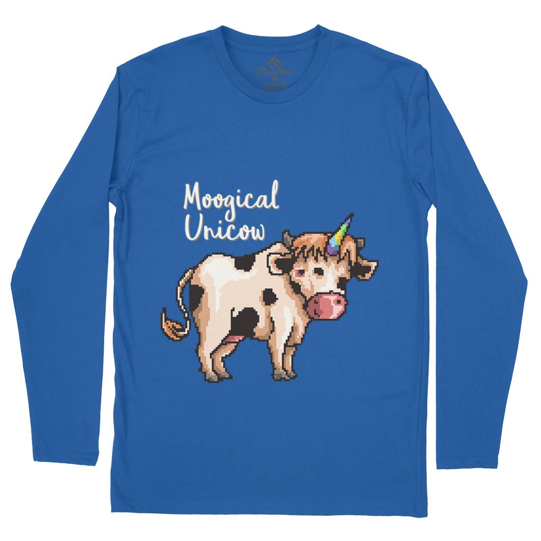 Moogical Unicow Mens Long Sleeve T-Shirt Animals B933