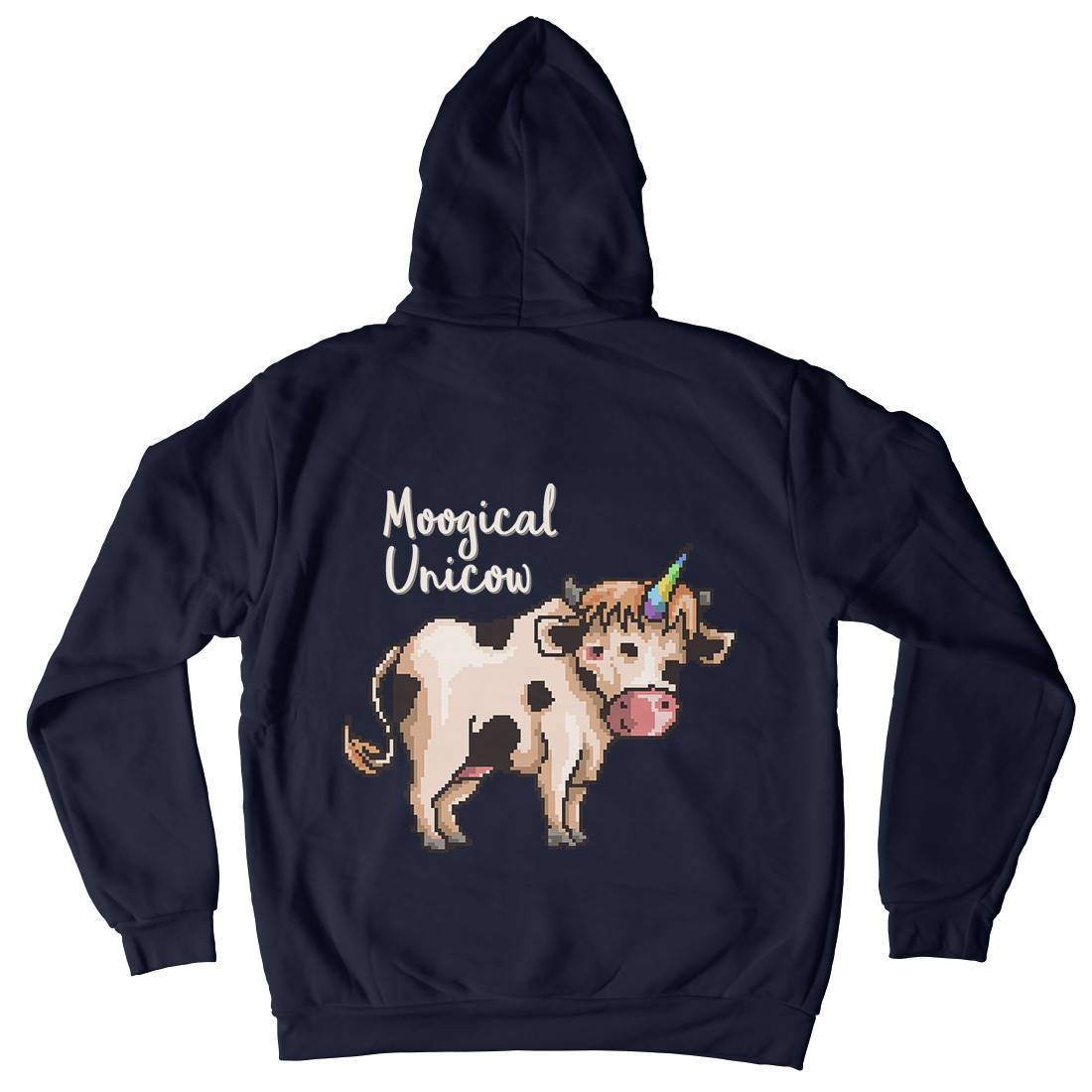 Moogical Unicow Mens Hoodie With Pocket Animals B933