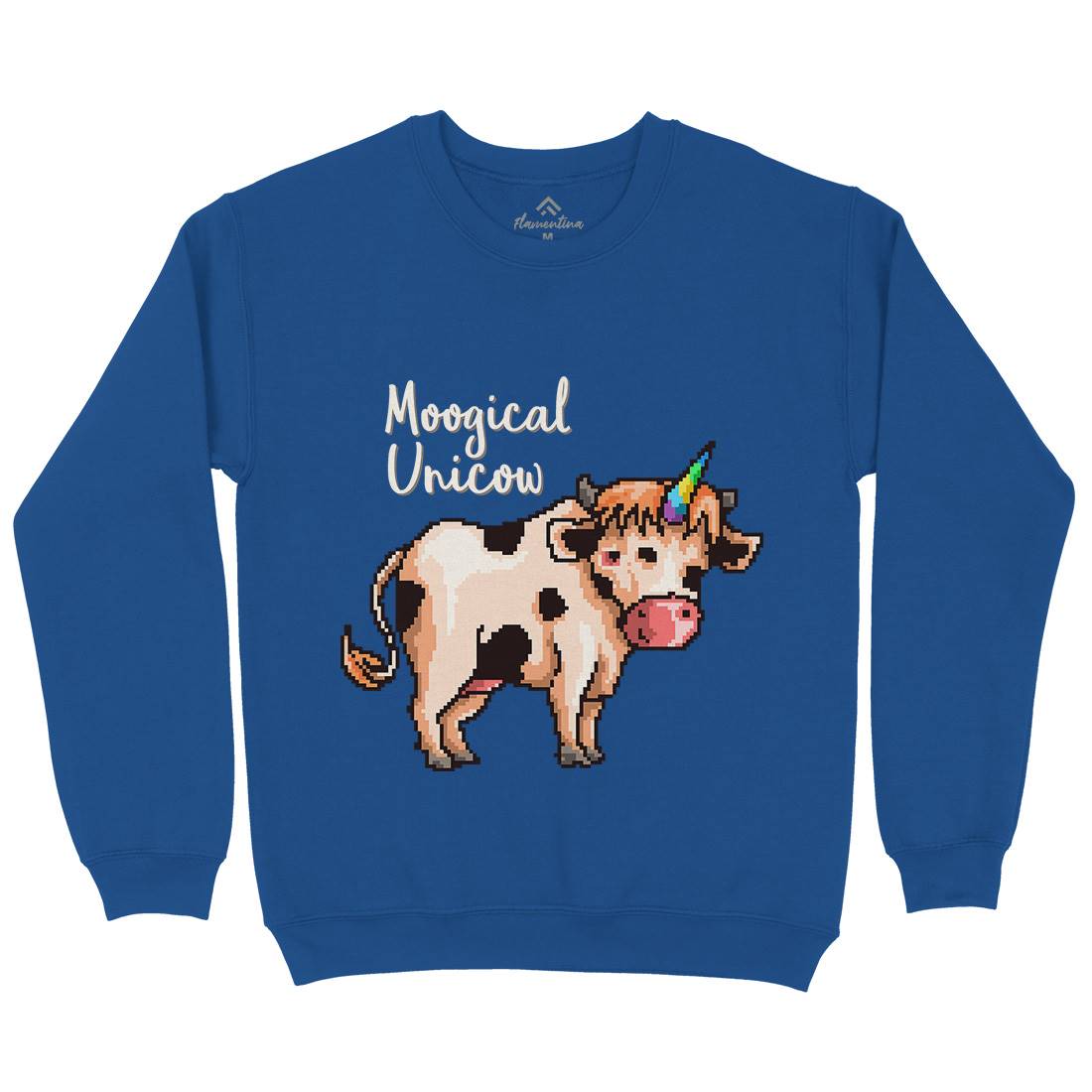Moogical Unicow Mens Crew Neck Sweatshirt Animals B933