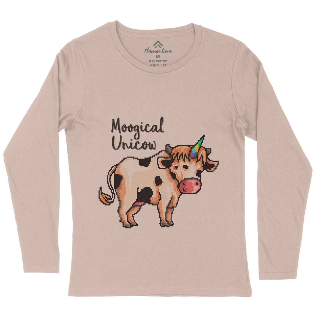 Moogical Unicow Womens Long Sleeve T-Shirt Animals B933